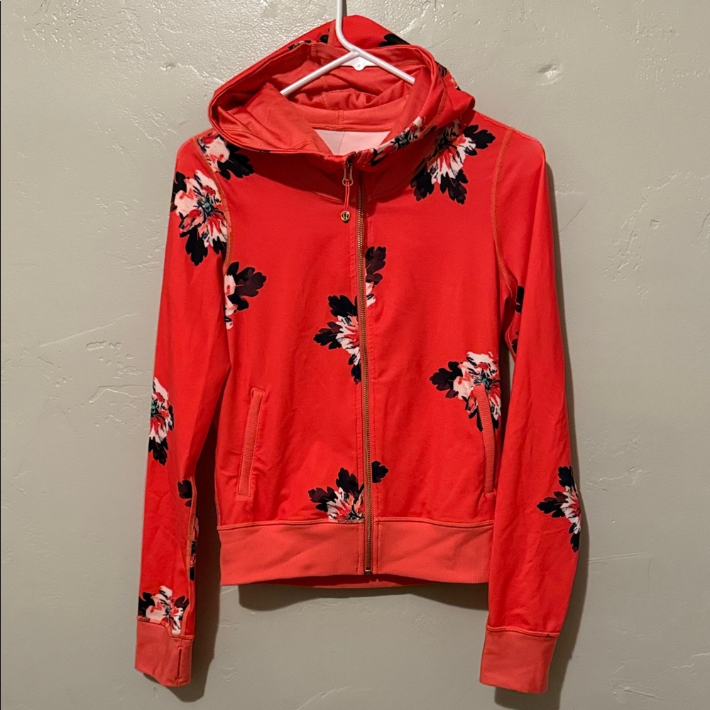 lululemon athletica Tangerine Floral Zipper Jacket 4